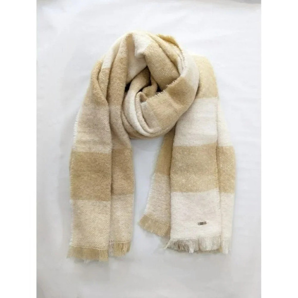 Steve Madden Women's Two-Tone Buffalo Check Ivory Multi One Size (MSRP $38) - Picture 4 of 5